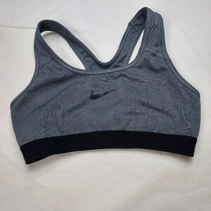 Nike Women's Pro Classic Padded Sports Bra Carbon/Black Color Size Small